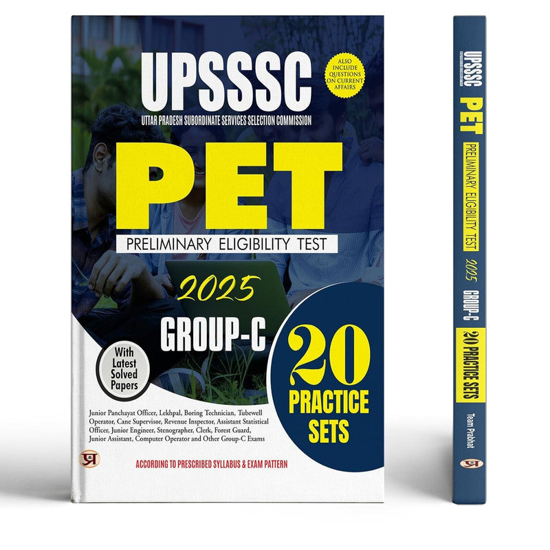 UPSSSC PET 2025 Group-C Preliminary Eligibility Test 20 Practice Sets With Latest Solved Papers Include Questions On Current Affair