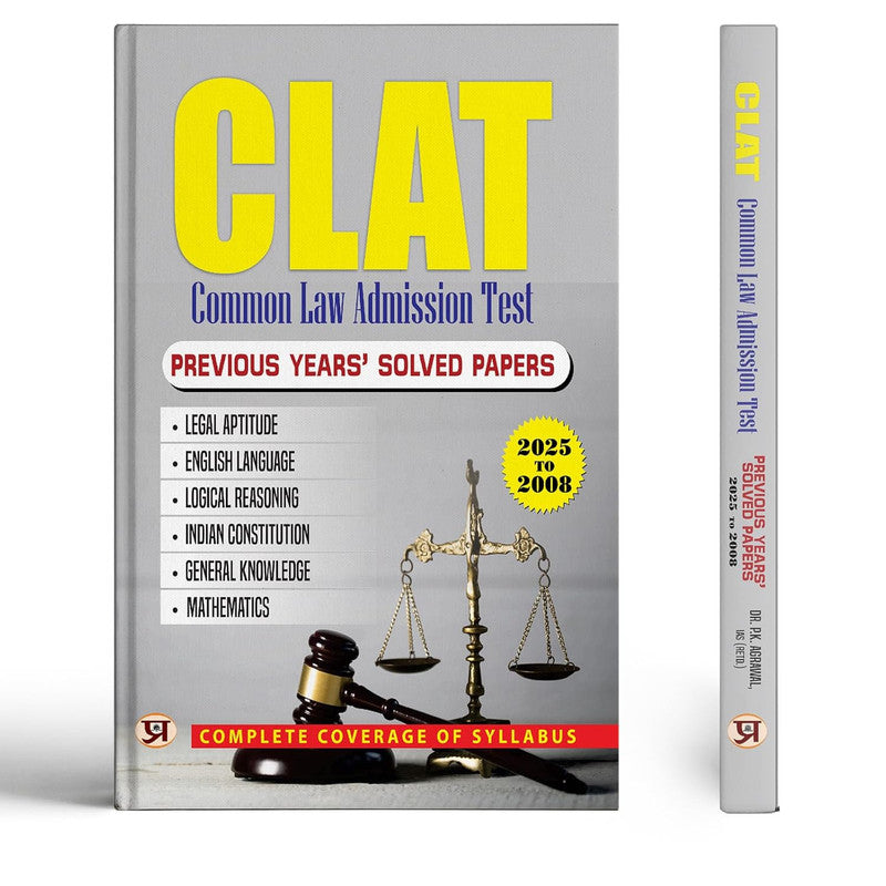 CLAT Common Law Admission Test Previous Years Solved Papers (2025-2008)