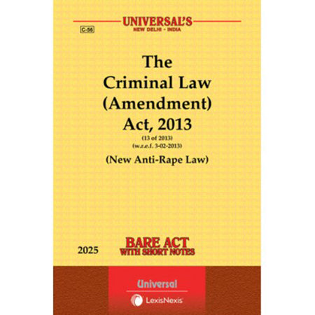 Criminal Law (Amendment) Act, 2013 (w.e.f. 03-02-2013) (New Anti-Rape Law)