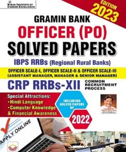 Gramin Bank Officer (PO) Solved Papers CRP RRBs XII 2022 (English Medium) (4280)