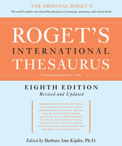 ROGET'S INTERNATIONAL THESAURUS, 8TH EDITION âTHUMB INDEXEDã