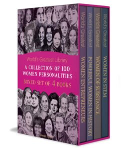 World’s Greatest Library- A Collection of 100 Women Personalities (Boxed Set of 4 books)